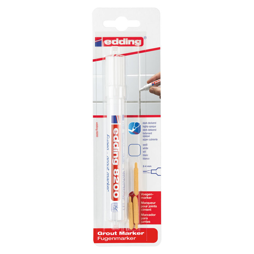 ЕDDING МАРКЕР ЗА ФУГИ 8200/1 БЯЛ ЕDDING МАРКЕР ЗА ФУГИ 8200/1 БЯЛ