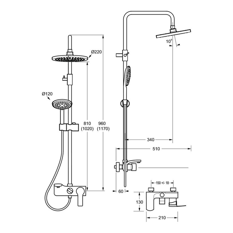 ДУШ СИСТЕМА RIVIERA В/Д 703827 ДУШ СИСТЕМА RIVIERA В/Д 703827