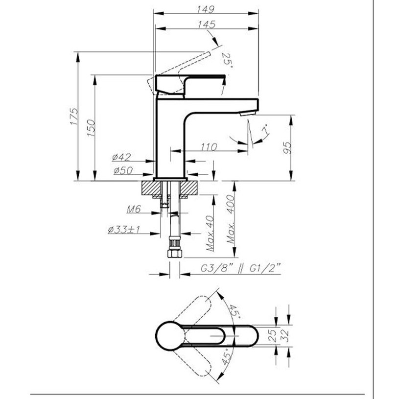 СМЕСИТЕЛ РОМА ЗА УМИВАЛНИК СТОЯЩ СМЕСИТЕЛ РОМА ЗА УМИВАЛНИК СТОЯЩ