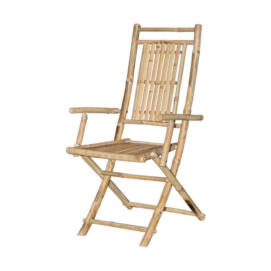Градински стол бамбук GARDEN KINGS 102x56x62 cm, сгъваем
