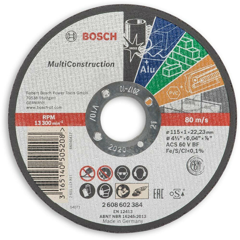 BOSCH УНИВ.ДИСК RAPIDO MULTI. 115X1 MM BOSCH УНИВ.ДИСК RAPIDO MULTI. 115X1 MM