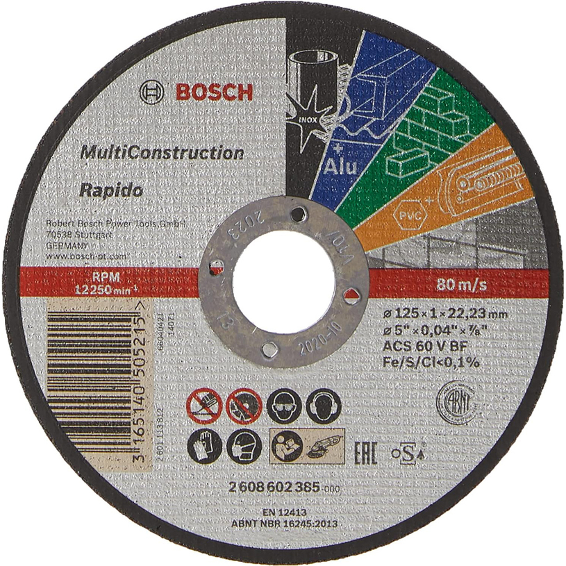 BOSCH УНИВ.ДИСК RAPIDO MULTI. 125X1 MM BOSCH УНИВ.ДИСК RAPIDO MULTI. 125X1 MM