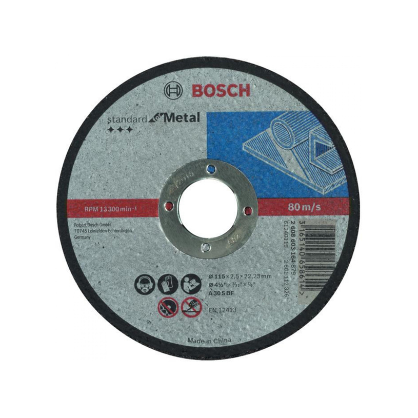 BOSCH ДИСК ЗА РЯЗАНЕ НА МЕТАЛ 115Х2,5 ММ BOSCH ДИСК ЗА РЯЗАНЕ НА МЕТАЛ 115Х2,5 ММ