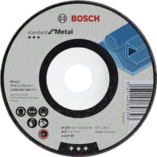 ДИСК ЗА ШЛАЙФАНЕ НА МЕТАЛ BOSCH 125x6x22.23 ДИСК ЗА ШЛАЙФАНЕ НА МЕТАЛ BOSCH 125x6x22.23