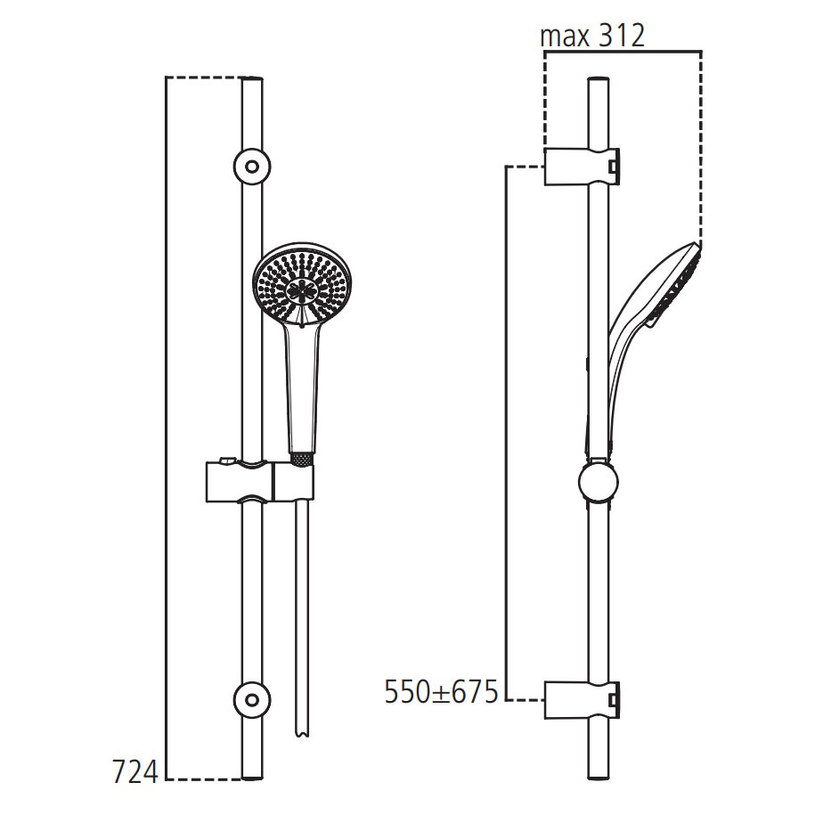 ДУШ КОМПЛЕКТ IDEALRAIN 100 3Ф B9508AA ДУШ КОМПЛЕКТ IDEALRAIN 100 3Ф B9508AA