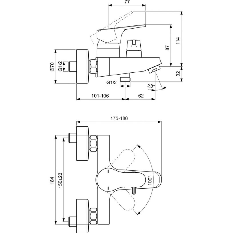 СМЕСИТЕЛ CERABASE В/Д РП BD594AA СМЕСИТЕЛ CERABASE В/Д РП BD594AA