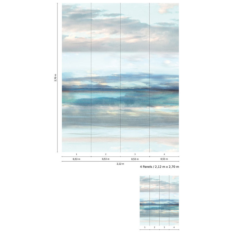 #ТАПЕТ-ПАНО СМАРТАРТ УТРО 4Ч 2.12Х2.7М #ТАПЕТ-ПАНО СМАРТАРТ УТРО 4Ч 2.12Х2.7М