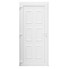 ВХ. ВРАТА PVC БЯЛА С ДЕК. ПАНЕЛ ЛЯВА ВХ. ВРАТА PVC БЯЛА С ДЕК. ПАНЕЛ ЛЯВА