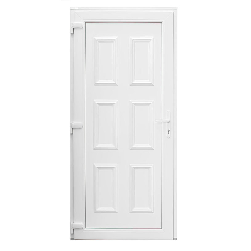 ВХ. ВРАТА PVC БЯЛА С ДЕК. ПАНЕЛ ЛЯВА ВХ. ВРАТА PVC БЯЛА С ДЕК. ПАНЕЛ ЛЯВА