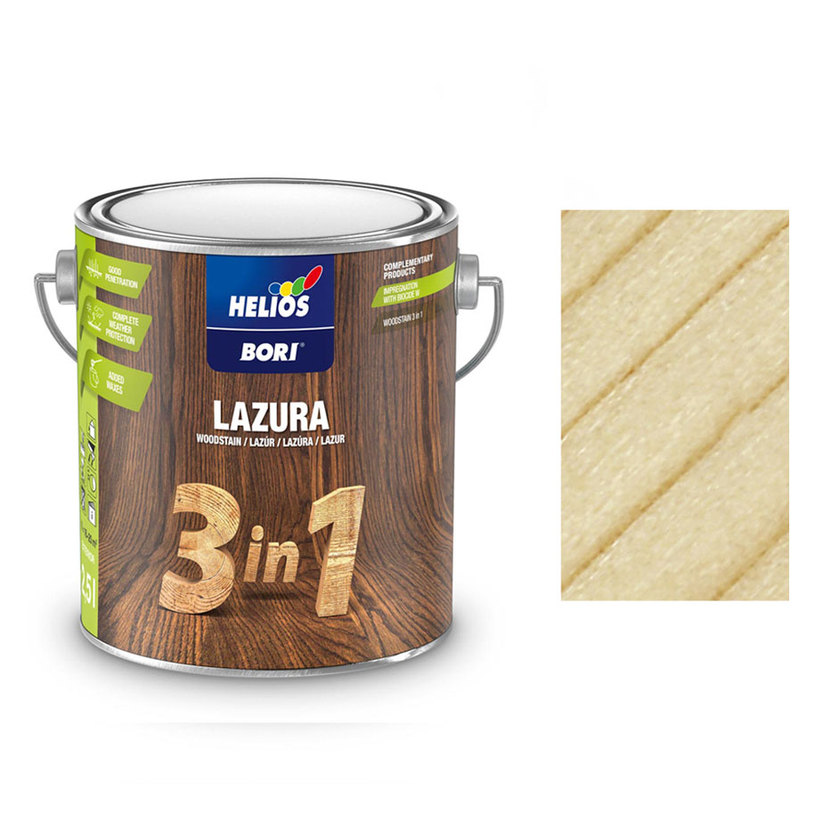 BORI 3В1 ЛАК ЗА ДЪРВО БЕЗЦВЕТЕН 2.5 L BORI 3В1 ЛАК ЗА ДЪРВО БЕЗЦВЕТЕН 2.5 L