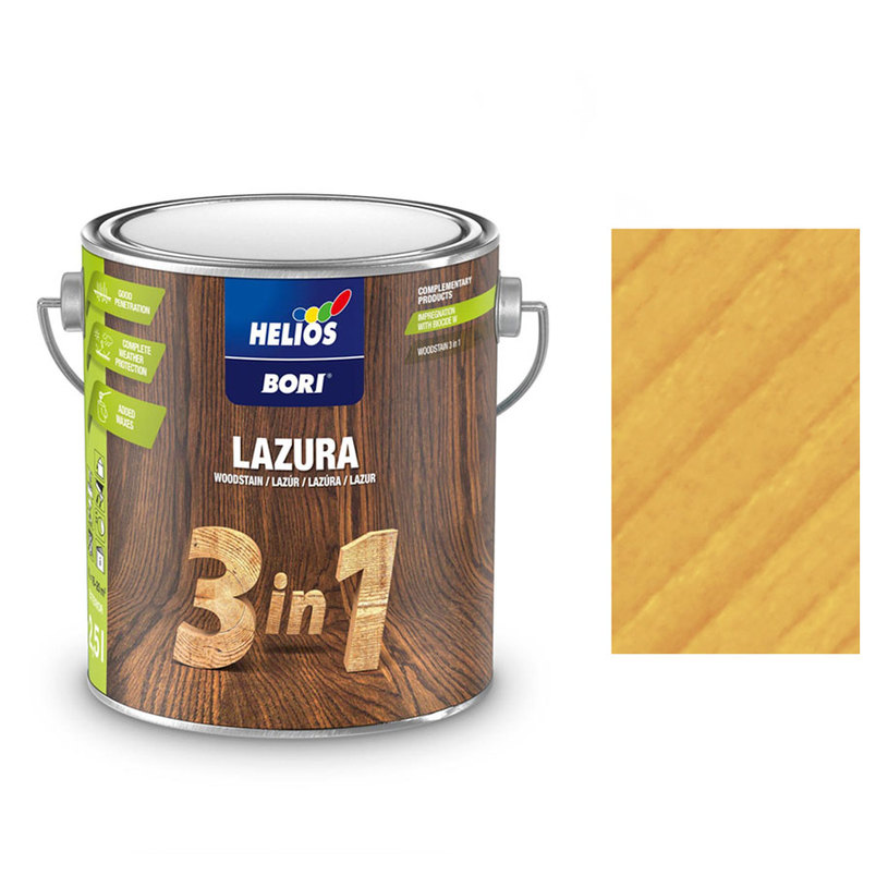 BORI 3В1 ЛАК ЗА ДЪРВО БОР 2.5 L BORI 3В1 ЛАК ЗА ДЪРВО БОР 2.5 L