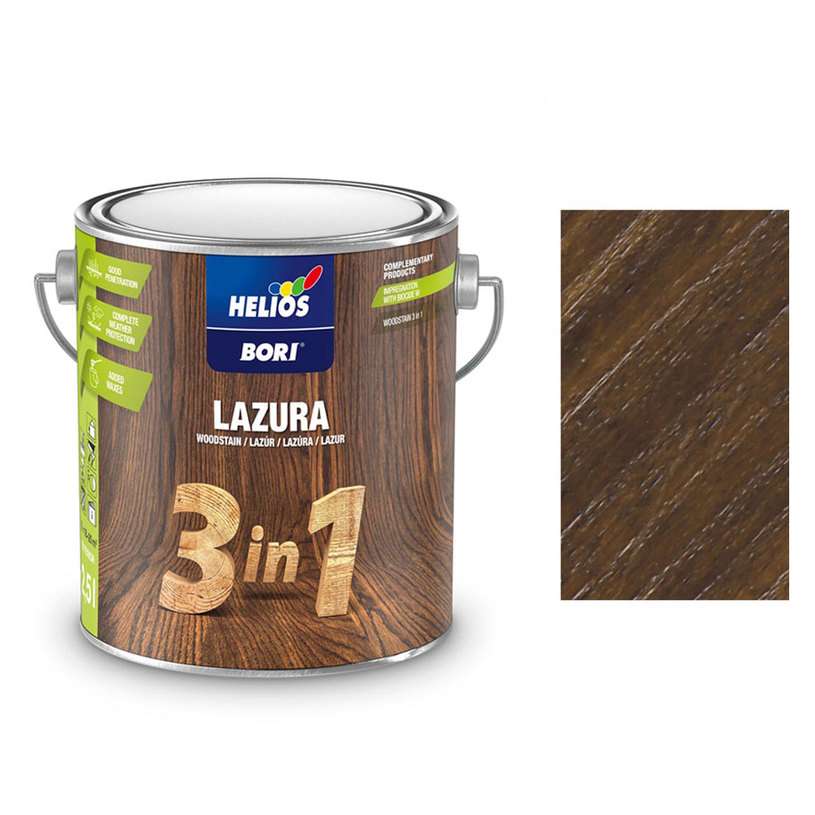 BORI 3В1 ЛАК ЗА ДЪРВО ОРЕХ 2.5 L BORI 3В1 ЛАК ЗА ДЪРВО ОРЕХ 2.5 L