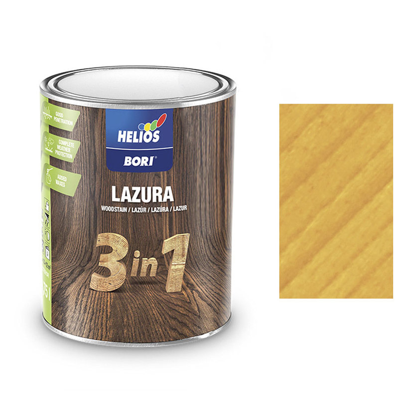 BORI 3В1 ЛАК ЗА ДЪРВО ДЪБ 750 ml BORI 3В1 ЛАК ЗА ДЪРВО ДЪБ 750 ml