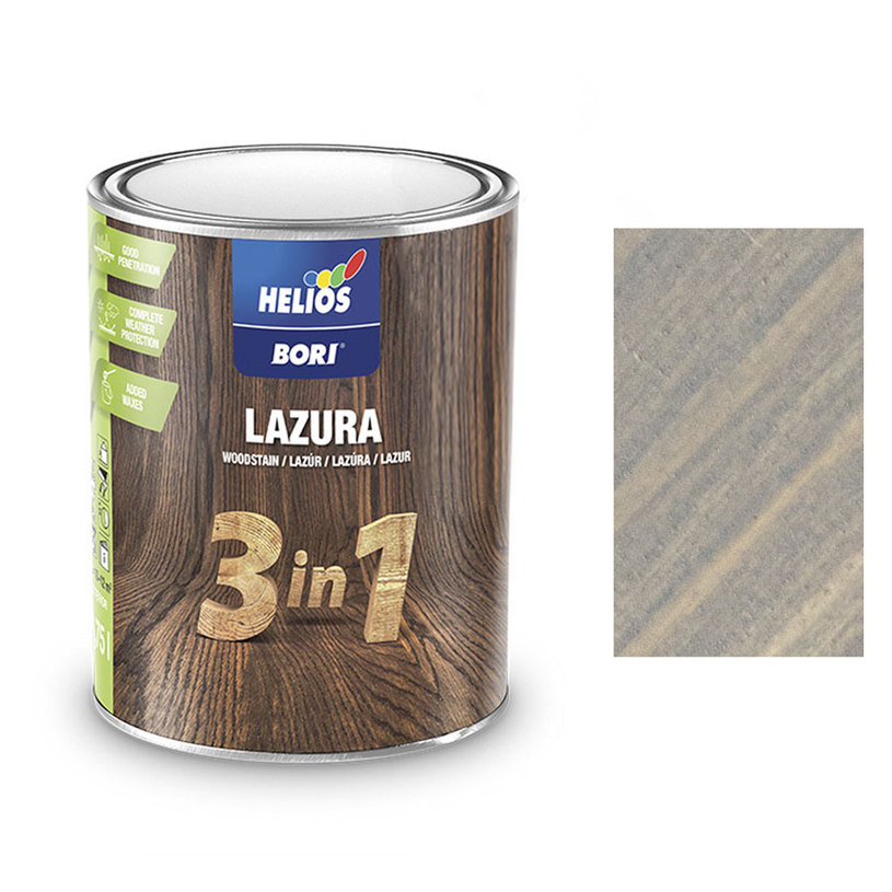BORI 3В1 ЛАК ЗА ДЪРВО СИВ 750 ml BORI 3В1 ЛАК ЗА ДЪРВО СИВ 750 ml