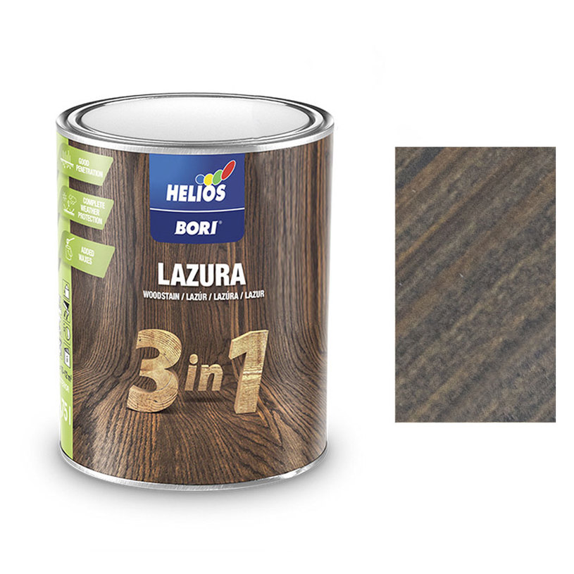 BORI 3В1 ЛАК ЗА ДЪРВО АНТРАЦИТ 750 ml BORI 3В1 ЛАК ЗА ДЪРВО АНТРАЦИТ 750 ml