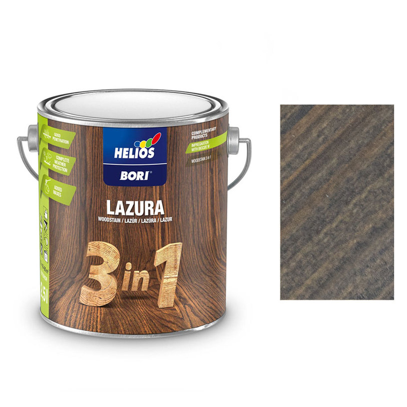 BORI 3В1 ЛАК ЗА ДЪРВО АНТРАЦИТ 2.5 L BORI 3В1 ЛАК ЗА ДЪРВО АНТРАЦИТ 2.5 L