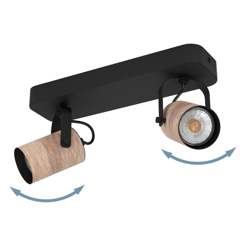 СПОТ 2XGU10 CAYUCA ЧЕРЕН EGLO^ СПОТ 2XGU10 CAYUCA ЧЕРЕН EGLO^