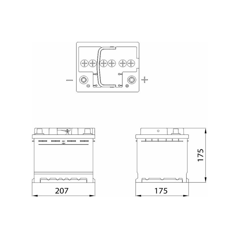 АКУМУЛАТОР SOLID PLUS 44AH 380A АКУМУЛАТОР SOLID PLUS 44AH 380A