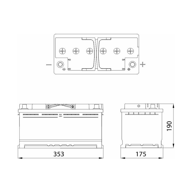 АКУМУЛАТОР SOLID PLUS 92AH 740A АКУМУЛАТОР SOLID PLUS 92AH 740A