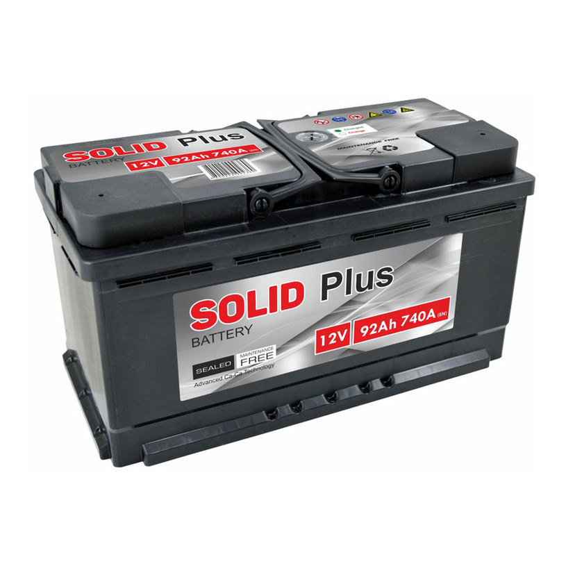АКУМУЛАТОР SOLID PLUS 92AH 740A АКУМУЛАТОР SOLID PLUS 92AH 740A