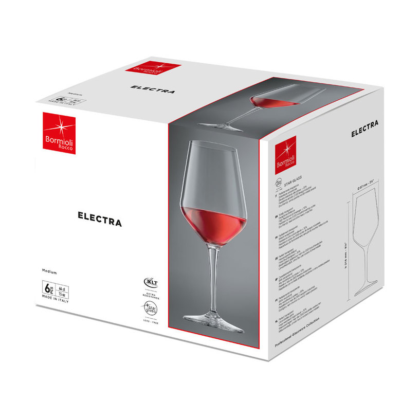 &ЧАША ЗА ЧЕРВЕНО ВИНО 440ML 6БР ELECTRA &ЧАША ЗА ЧЕРВЕНО ВИНО 440ML 6БР ELECTRA