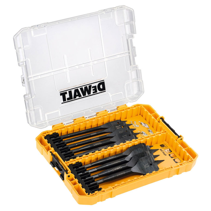 DEWALT К-Т ПЛОСКИ СВРЕДЛА ЗА ДЪРВО 9 БР DEWALT К-Т ПЛОСКИ СВРЕДЛА ЗА ДЪРВО 9 БР
