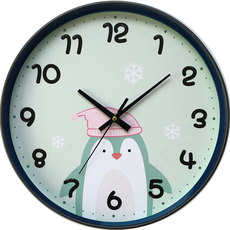 **ДЕТСКИ СТЕНЕН ЧАСОВНИК ПИНГВИН Ф30 СМ **ДЕТСКИ СТЕНЕН ЧАСОВНИК ПИНГВИН Ф30 СМ