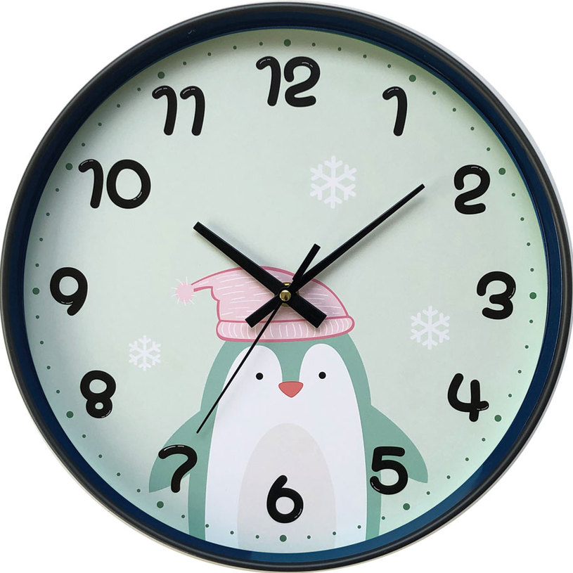 **ДЕТСКИ СТЕНЕН ЧАСОВНИК ПИНГВИН Ф30 СМ **ДЕТСКИ СТЕНЕН ЧАСОВНИК ПИНГВИН Ф30 СМ