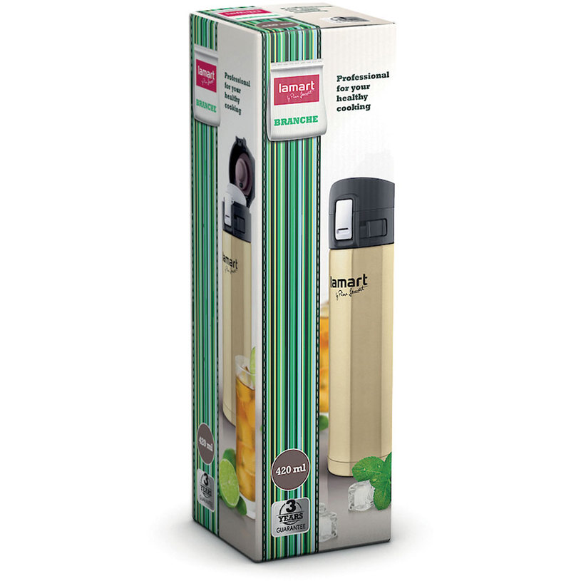 ТЕРМОС 420 ML ЗЛАТИСТ LAMART LT4009 ТЕРМОС 420 ML ЗЛАТИСТ LAMART LT4009