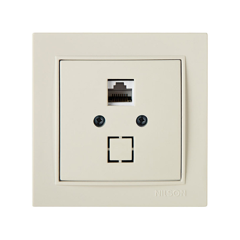 &РОЗЕТКА RJ45 CAT.5E КРЕМ THOR &РОЗЕТКА RJ45 CAT.5E КРЕМ THOR