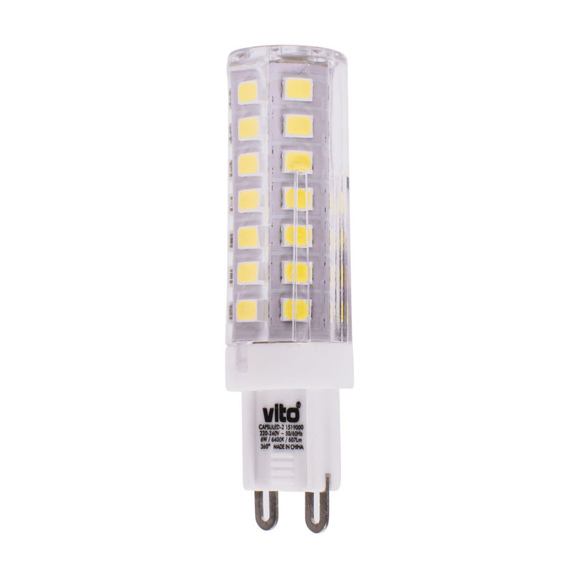 LED КАПСУЛА G9 6W 64K 607LM VITO LED КАПСУЛА G9 6W 64K 607LM VITO