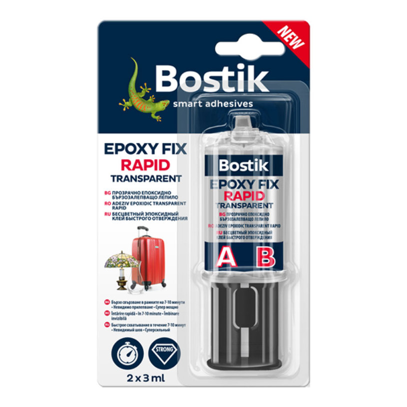ЛЕПИЛО 2К EPOXY FIXRAPID ПРОЗРАЧНО 2x3ml ЛЕПИЛО 2К EPOXY FIXRAPID ПРОЗРАЧНО 2x3ml