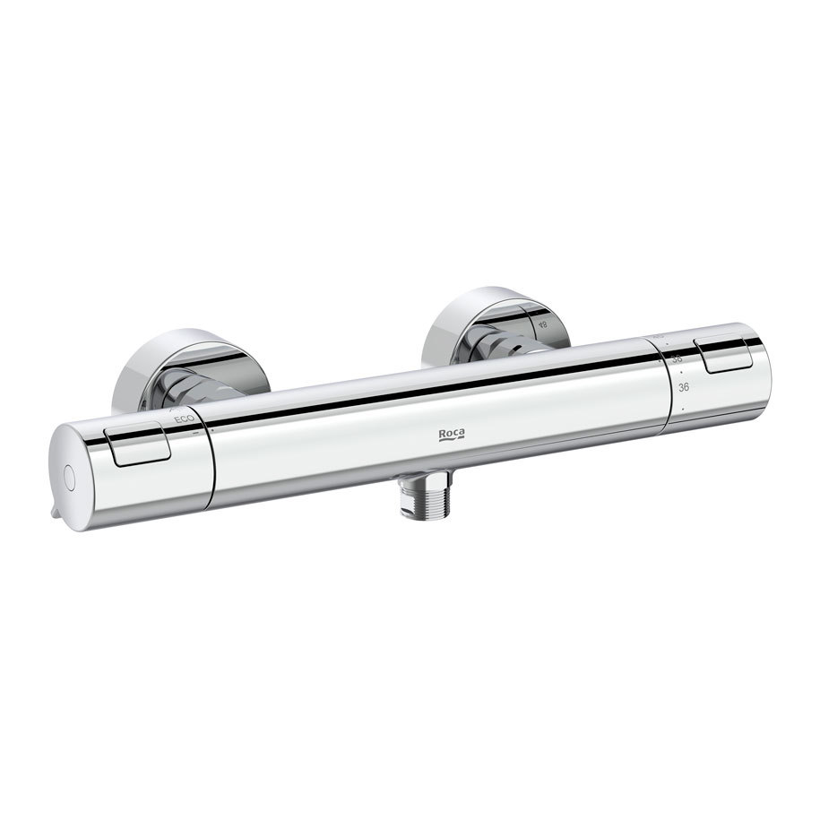 Термостатен смесител за душ ROCA VICTORIA T-500, стенен, хром (A5A2E18C00)