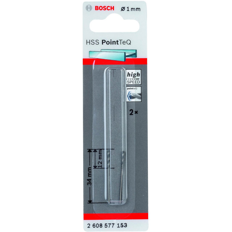 BOSCH СВРЕДЛО HSS ЗА МЕТАЛ POINTEC 1MM BOSCH СВРЕДЛО HSS ЗА МЕТАЛ POINTEC 1MM