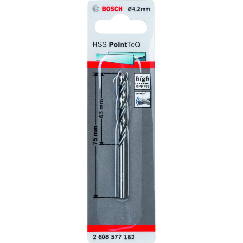 BOSCH СВРЕДЛО HSS ЗА МЕТАЛ POINTEC 4.2MM BOSCH СВРЕДЛО HSS ЗА МЕТАЛ POINTEC 4.2MM