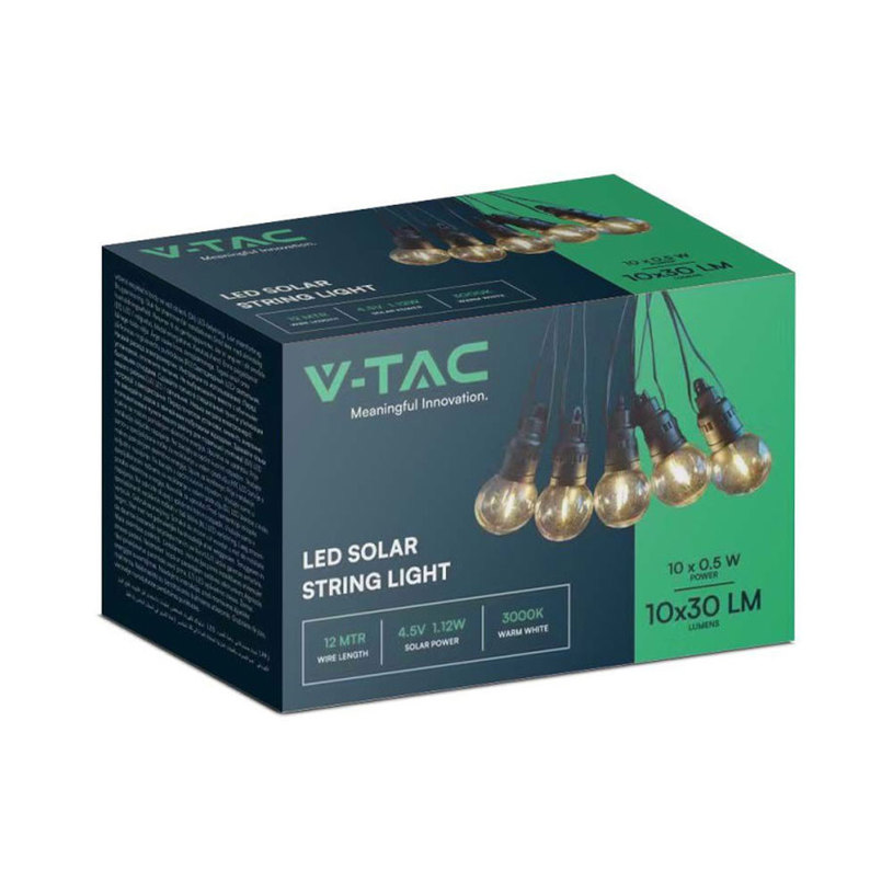 &LED СОЛАРЕН ГИРЛЯНД 12M 3K ДУ VTAC &LED СОЛАРЕН ГИРЛЯНД 12M 3K ДУ VTAC