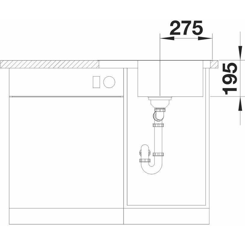 КУХНЕНСКА МИВКА DINAS 45S MINI 60,5X50Л@ КУХНЕНСКА МИВКА DINAS 45S MINI 60,5X50Л@