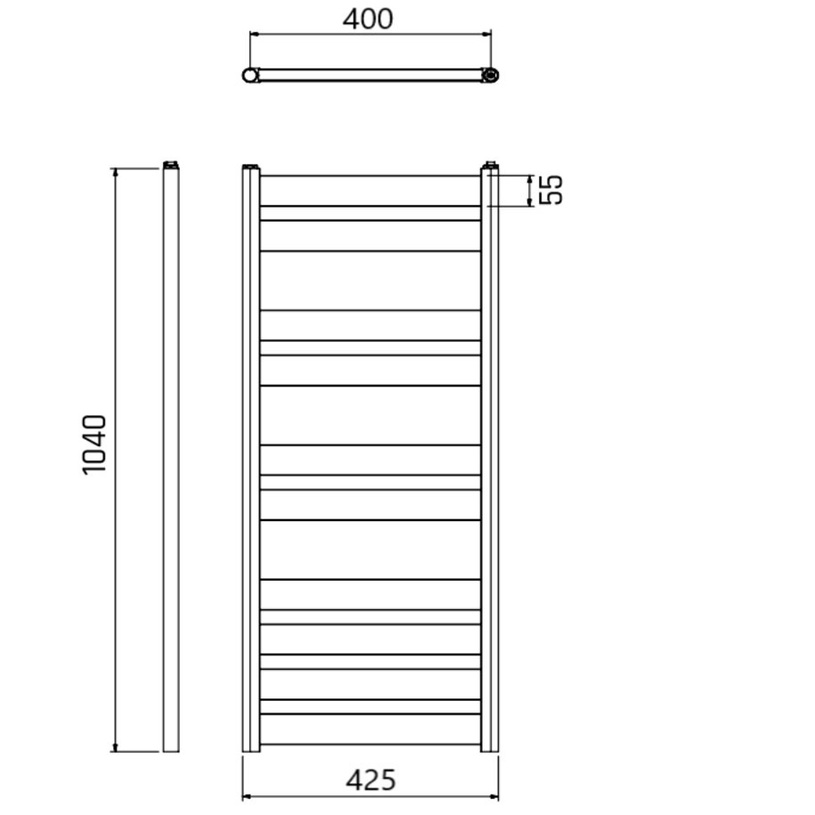 #АЛУМ.ЛИРА DP 425Х1040ММ ОГЛЕДАЛЕН ХРОМ #АЛУМ.ЛИРА DP 425Х1040ММ ОГЛЕДАЛЕН ХРОМ