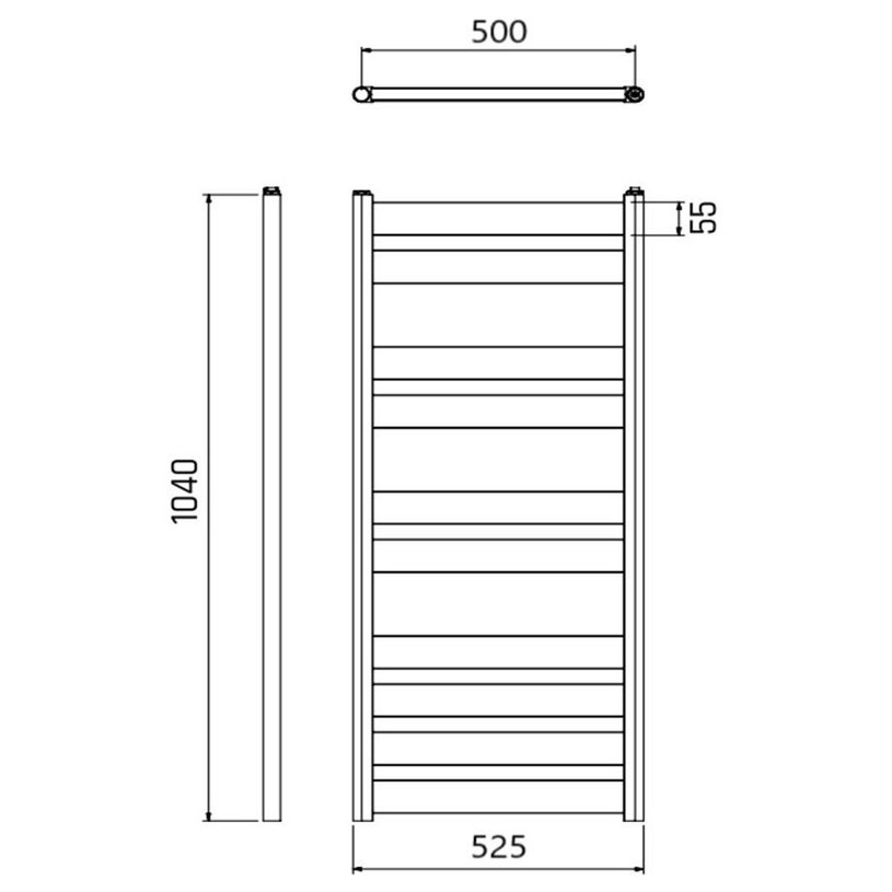 #АЛУМ.ЛИРА DP 525Х1040ММ ОГЛЕДАЛЕН ХРОМ #АЛУМ.ЛИРА DP 525Х1040ММ ОГЛЕДАЛЕН ХРОМ
