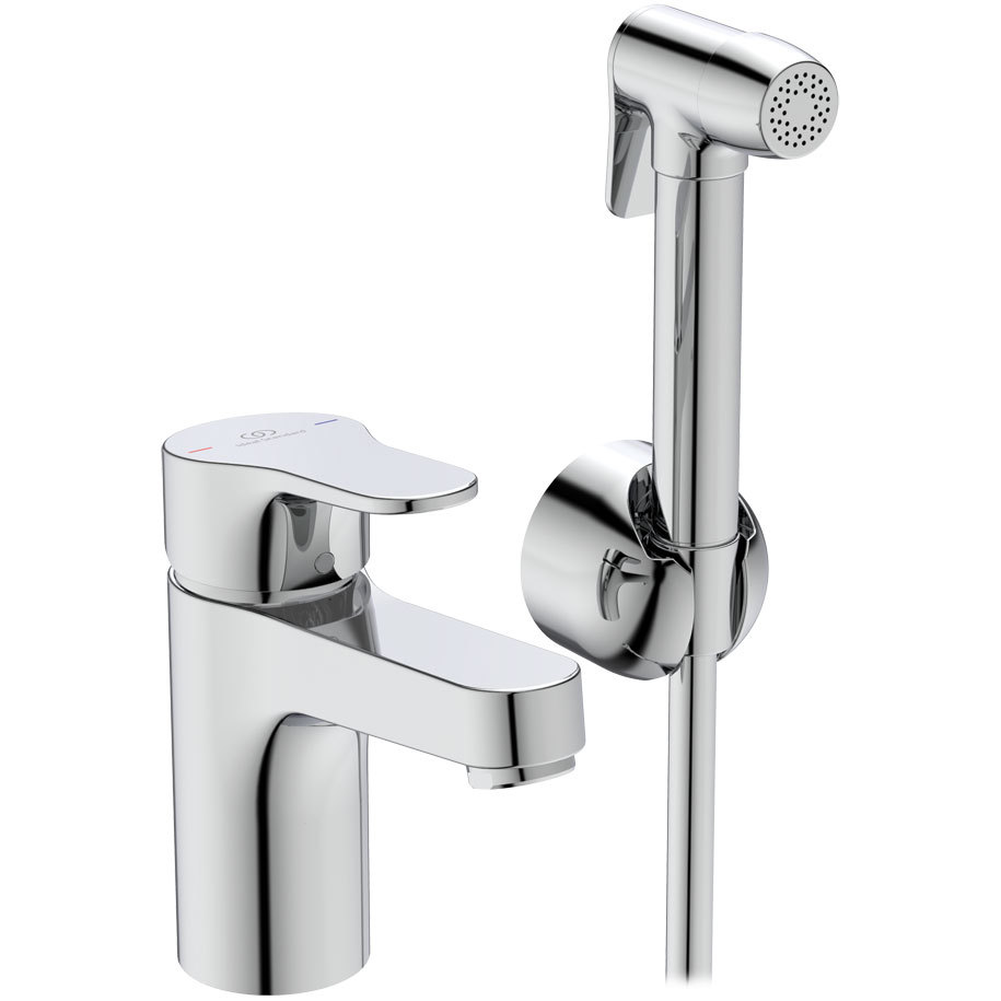 Смесител за умивалник Ideal Standard Cerabase BC834AA с хигиенен душ, хром