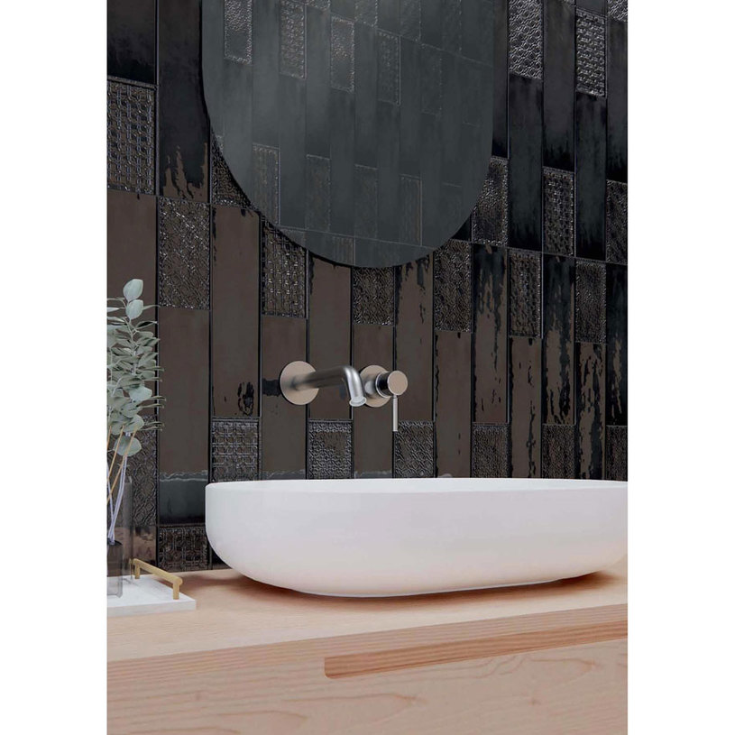 #ФАЯНС RAIN NERO 7.5X30 0.56^ #ФАЯНС RAIN NERO 7.5X30 0.56^