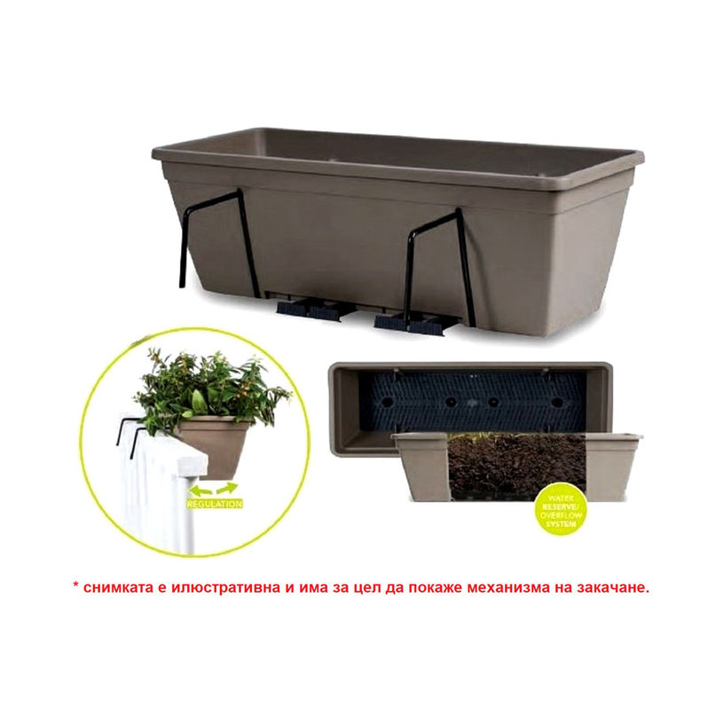 САНДЪЧЕ АНВЕРСА (ДРЕНАЖ+КУКИ) 50СМ БЯЛО САНДЪЧЕ АНВЕРСА (ДРЕНАЖ+КУКИ) 50СМ БЯЛО