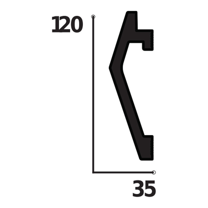 #HDPS LED КОРНИЗ DECOLUX 12Х3.5 CM/2 M #HDPS LED КОРНИЗ DECOLUX 12Х3.5 CM/2 M