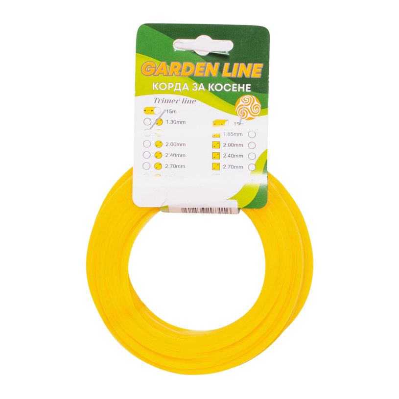 GARDEN LINE КОРДА КВ./УС. 3.0ММ - 15М GARDEN LINE КОРДА КВ./УС. 3.0ММ - 15М