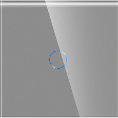 СТЪКЛЕН ПАНЕЛ ЗА ЕДИНИЧЕН И ДЕВИАТОРЕН КЛЮЧ СИВ LUXON СТЪКЛЕН ПАНЕЛ ЗА ЕДИНИЧЕН И ДЕВИАТОРЕН КЛЮЧ СИВ LUXON