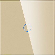 СТЪКЛЕН ПАНЕЛ ЗА ЕДИНИЧЕН И ДЕВИАТОРЕН КЛЮЧ ЗЛАТО LUXON СТЪКЛЕН ПАНЕЛ ЗА ЕДИНИЧЕН И ДЕВИАТОРЕН КЛЮЧ ЗЛАТО LUXON