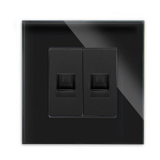 РОЗЕТКА 2XRJ45 CAT5 РАМКА ЧЕРНА LUXON РОЗЕТКА 2XRJ45 CAT5 РАМКА ЧЕРНА LUXON