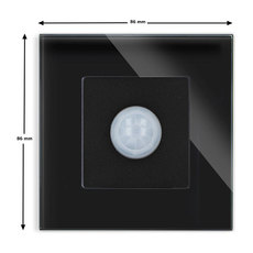 СЕНЗОР ЗА ДВИЖЕНИЕ С РАМКА СТЪКЛО ЧЕРЕН СЕНЗОР ЗА ДВИЖЕНИЕ С РАМКА СТЪКЛО ЧЕРЕН