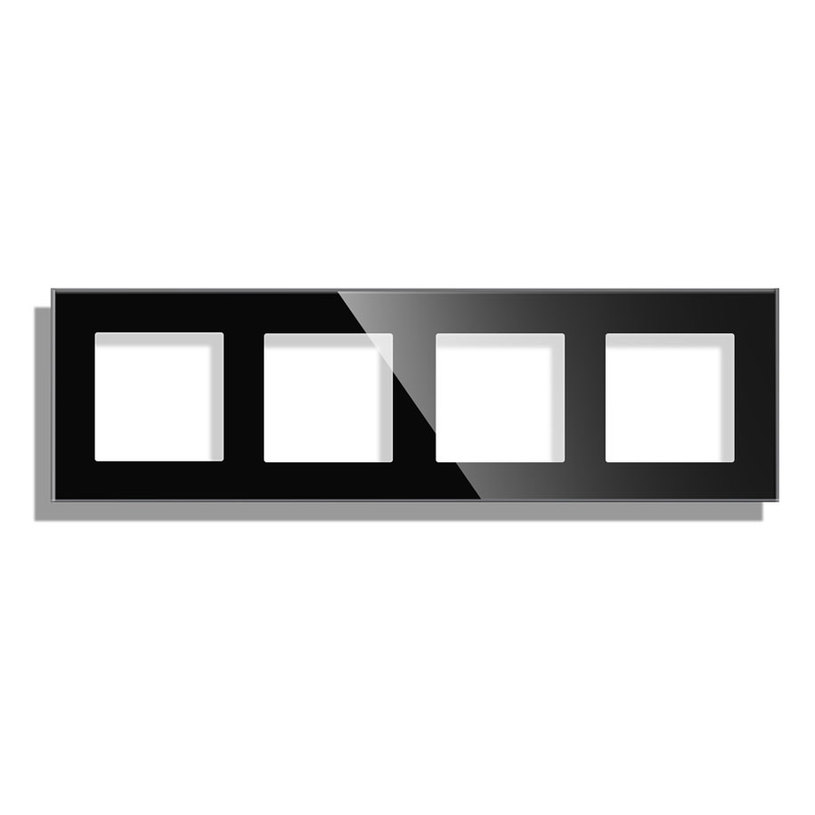 РАМКА ЧЕТВОРНА СТЪКЛО ЧЕРЕН LUXON РАМКА ЧЕТВОРНА СТЪКЛО ЧЕРЕН LUXON