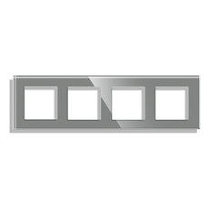 РАМКА ЧЕТВОРНА СТЪКЛО СИВ LUXON РАМКА ЧЕТВОРНА СТЪКЛО СИВ LUXON